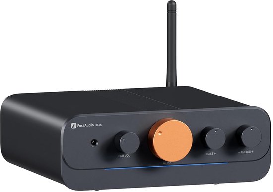 Fosi Audio HT4S Bluetooth 4.1/5.0 Versterker - 4-Kanaals Vermogensversterker