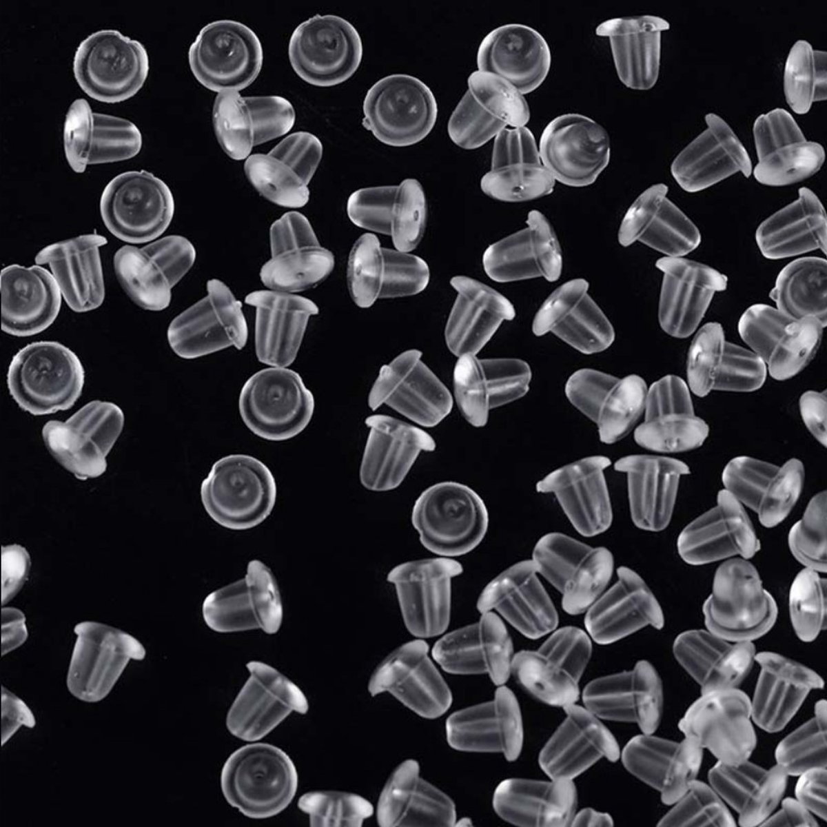 Oorbel stoppers siliconen - hypoallergeen