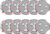 SAVS RMAX-60 magnetische montageset voor rookmelders - 60 mm - 10 stuks - Rookmelder bevestiging magneet - Magneetbevestiging - Montagekit