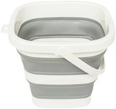 Seau pliable 5Five - 5L - gris/blanc - plastique et caoutchouc - Seau de camping