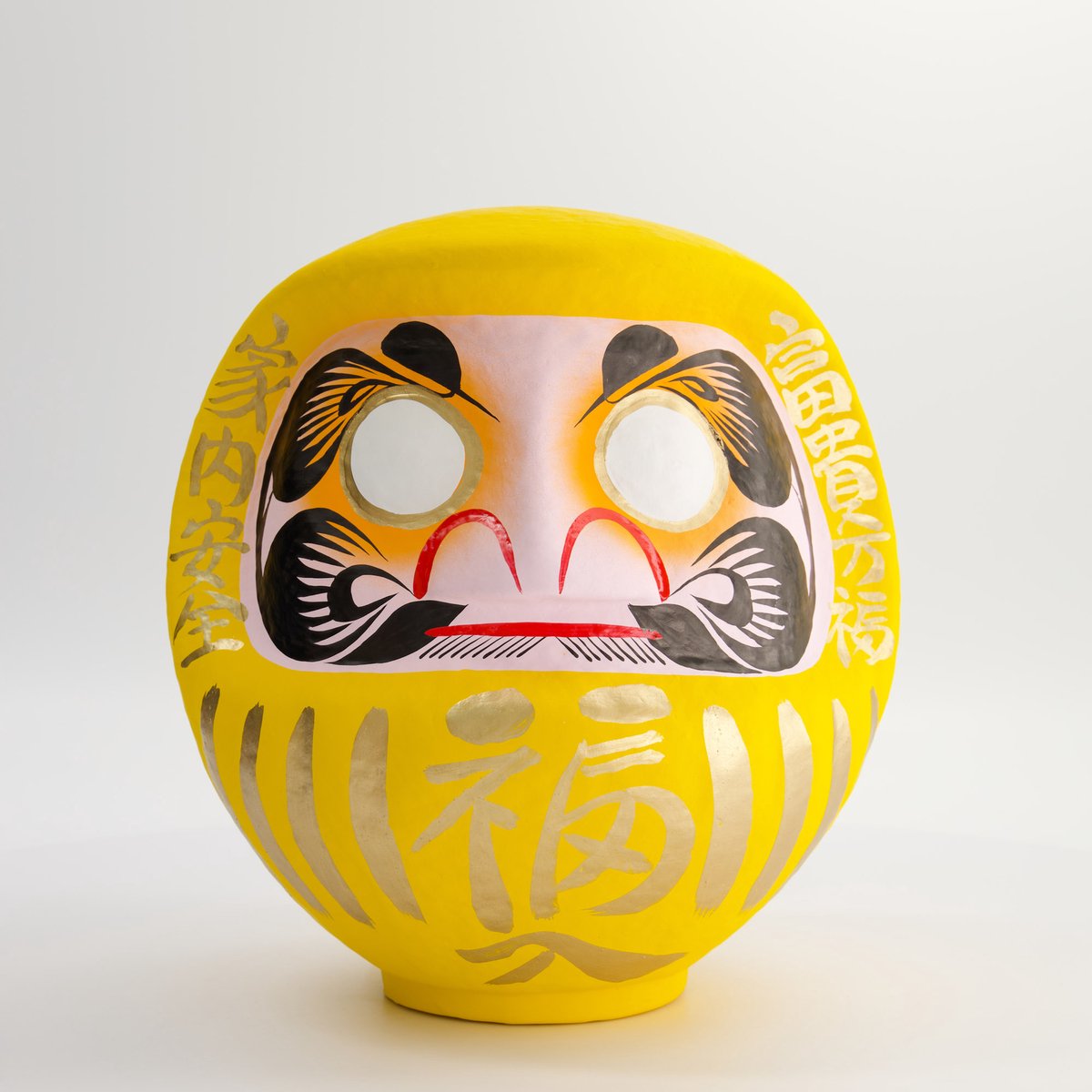 Tokyo Design Studio - Gele Daruma - Gelukspoppetjes – Geluksbrenger - 25cm
