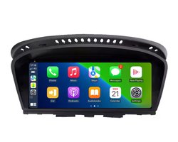 Autoradio met Carplay en Android auto | Geschikt voor Bmw 3, 5 en 6 serie E60 E61 E63 E64 E90 E91 E92 E93 2003-2012 | Radio scherm met Navigatie | 2003 2004 2005 2006 2007 2008 2009 2010 2011 2012 | CIC M5