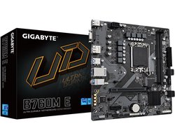 GIGABYTE B760M E moederbord Intel B760 LGA 1700 micro ATX