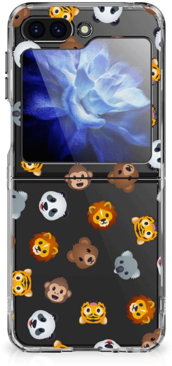 TPU bumper voor Samsung Galaxy Z Flip 6 Dieren Emojis