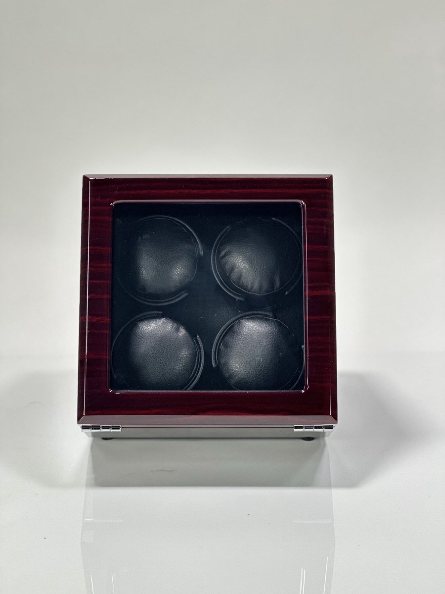 Leader Luxe Watchwinder voor 4 horloges - Horloge opwinder - horloge box - Ebony