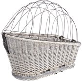 Trixie - Fietsmand - Bagagedrager - Met Rooster - Grijs - 55X35X49 cm