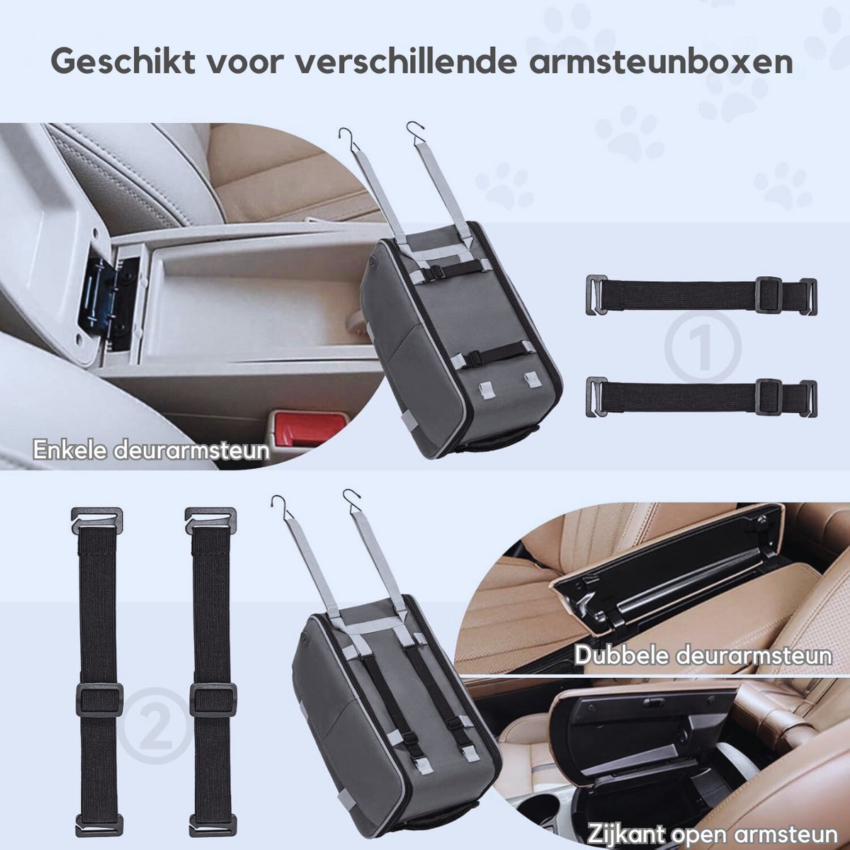 Toozey Hondenautostoel, hondenstoel, auto voor kleine en middelgrote