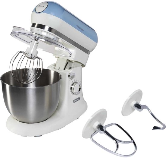 Ariete 1588/05 - Vintage keukenmachine - 5.5 liter - 3 accessoires - 2400 Watt - Blauw van Ariete — afbeelding 4