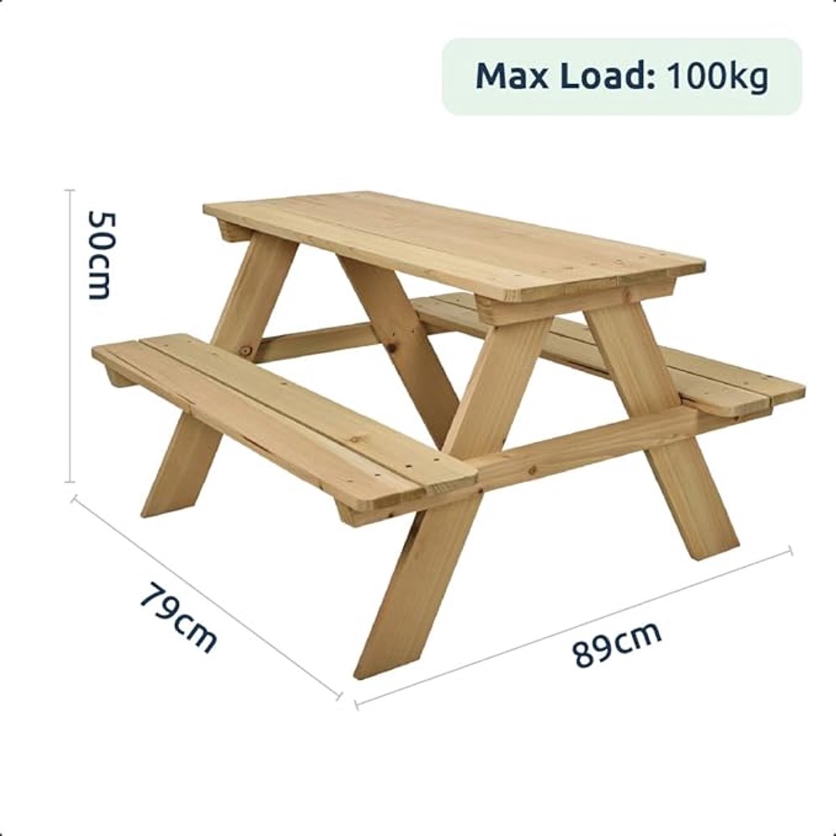 Relaxwonen - Houten picknicktafel voor kinderen