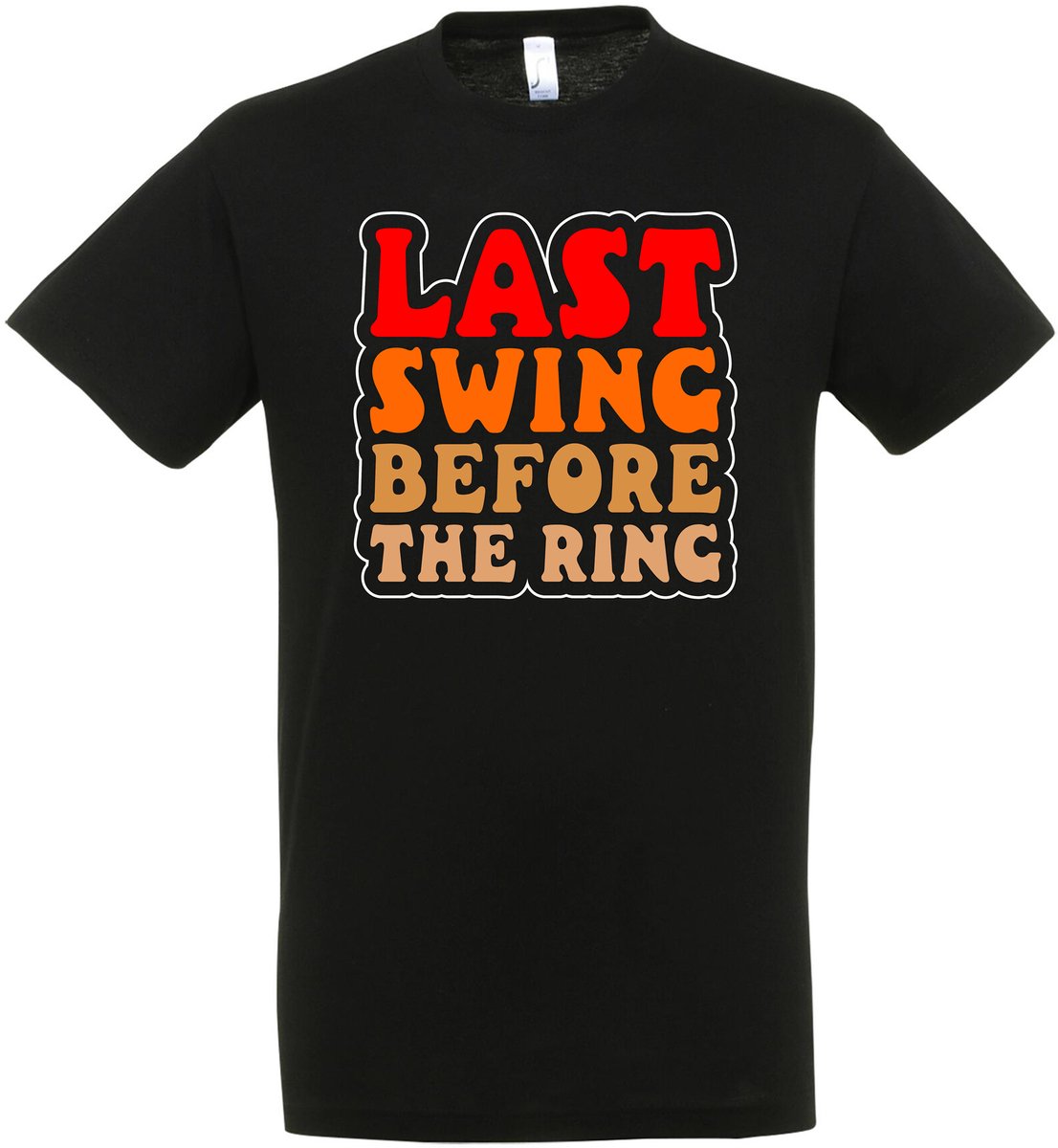 Last Swing Before The Ring T-shirt - Vrijgezellen Feest - Vrijgezellen T-shirt - Bachelor Party - Vrijgezel - Bier Drinken - Vrijgezellenoutfit - Cadeau Man - Maat XL
