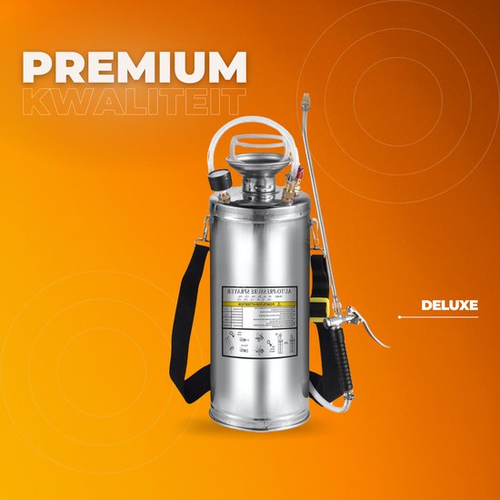Onkruidsproeier - Rugspuit 8L - RVS Druksproeier - Onkruidspuit - Ergonomisch - Variabele Spraykop — afbeelding 2