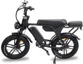 Bol.com C80 Max Fatbike Dubbele accu - Opvolger V8 max - Alarm - Achterzitje -hydraulische remmen - kleurenscherm met USB aanbieding