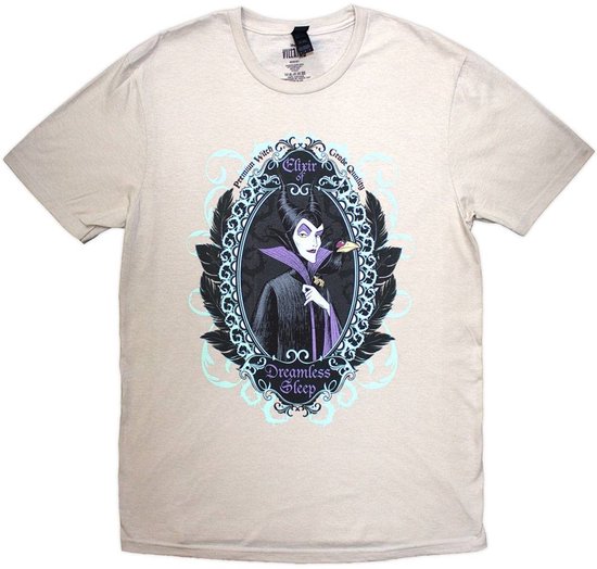 Disney Sleeping Beauty - Maleficent Dreamless Sleep Heren T-shirt - M - Creme