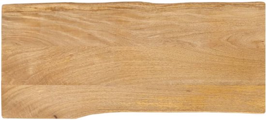 Wandschap rechthoekig natuurlijke rand 40x20x2,5 cm acaciahout kopen