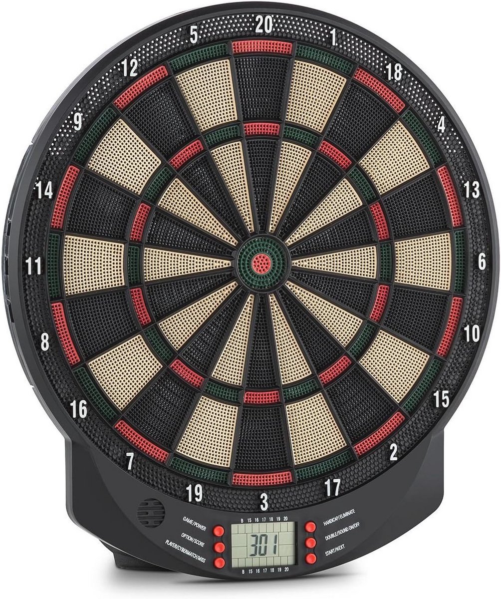 Elektronisch dartbord voor maximaal 8 spelers – Diverse spellen met led-indicator