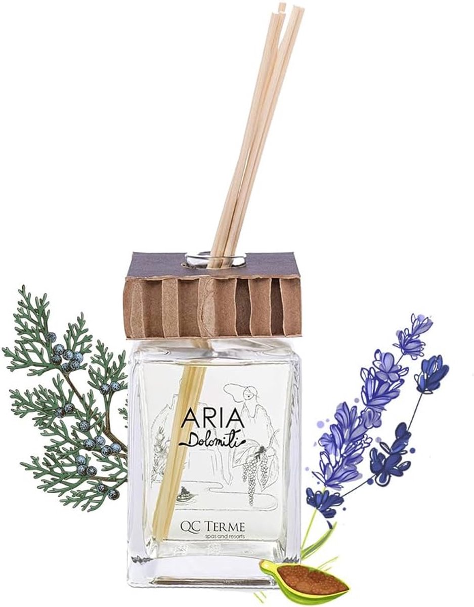 Aromatische Houtachtige Luchtverfrisser met Staafjes-Diffuser – 500 ml
