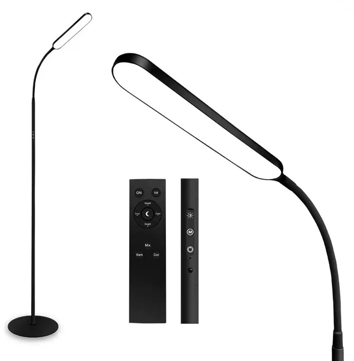 Lopoleis LED Vloerlamp Woonkamer, slaapkamer, bureaulamp - 3000-4000-6000K