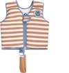 Swim Essentials Zwemvest - Bruin/Wit - Softlines - 2/3 Jaar