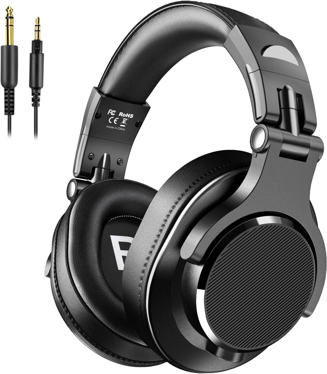 Over-Ear Hoofdtelefoons - Bekabelde Studiohoofdtelefoon met Shareport en Stereo Basgeluid voor Muziek, Gaming en Opname