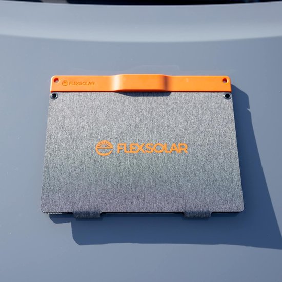 FlexSolar® S20 Zonnelader - Zonnepaneel - Draagbaar - Opvouwbaar - 20W - IP67 - Geschikt voor Kamperen, Outdoor, Reizen en Noodgevallen - Zwart van Merkloos — afbeelding 3