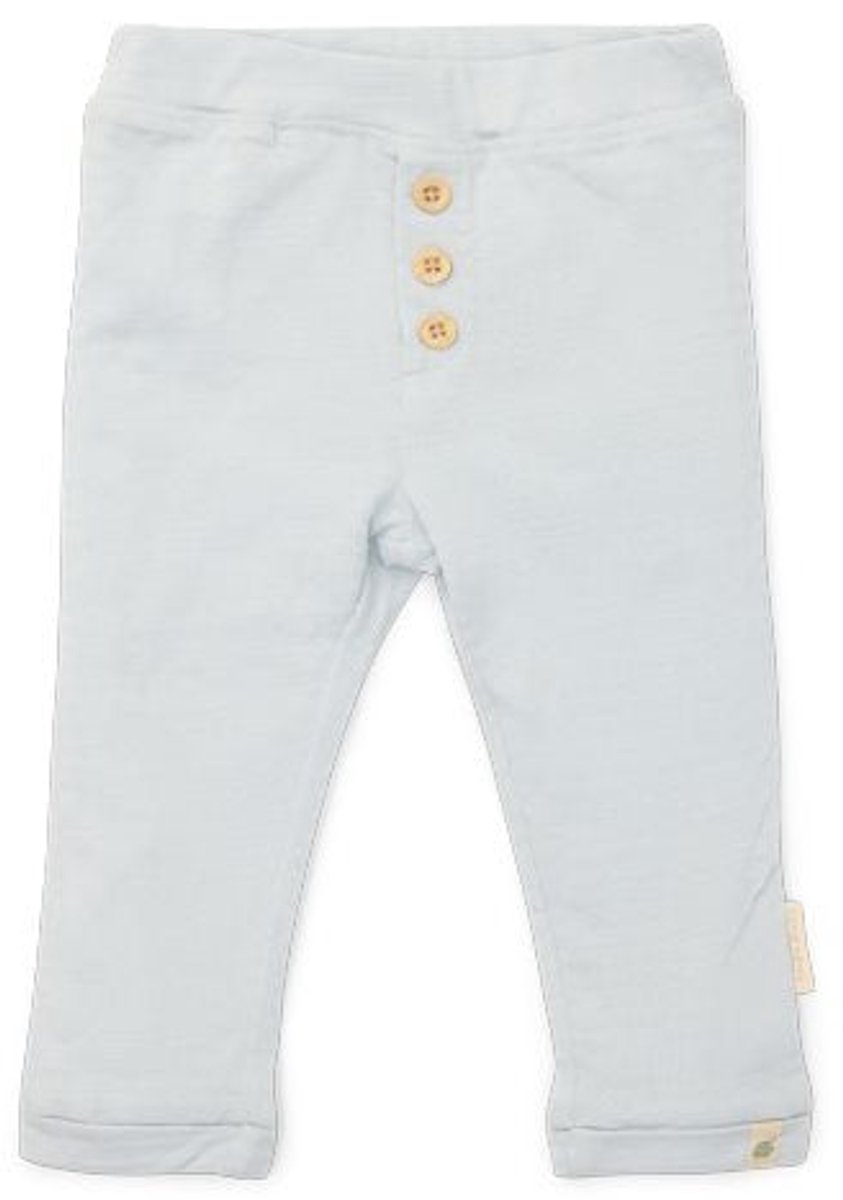 Little Dutch Lange broek - Maat 50 - Legging Jongens - Baby Blue, Blauw - Forest Friends Newborn
