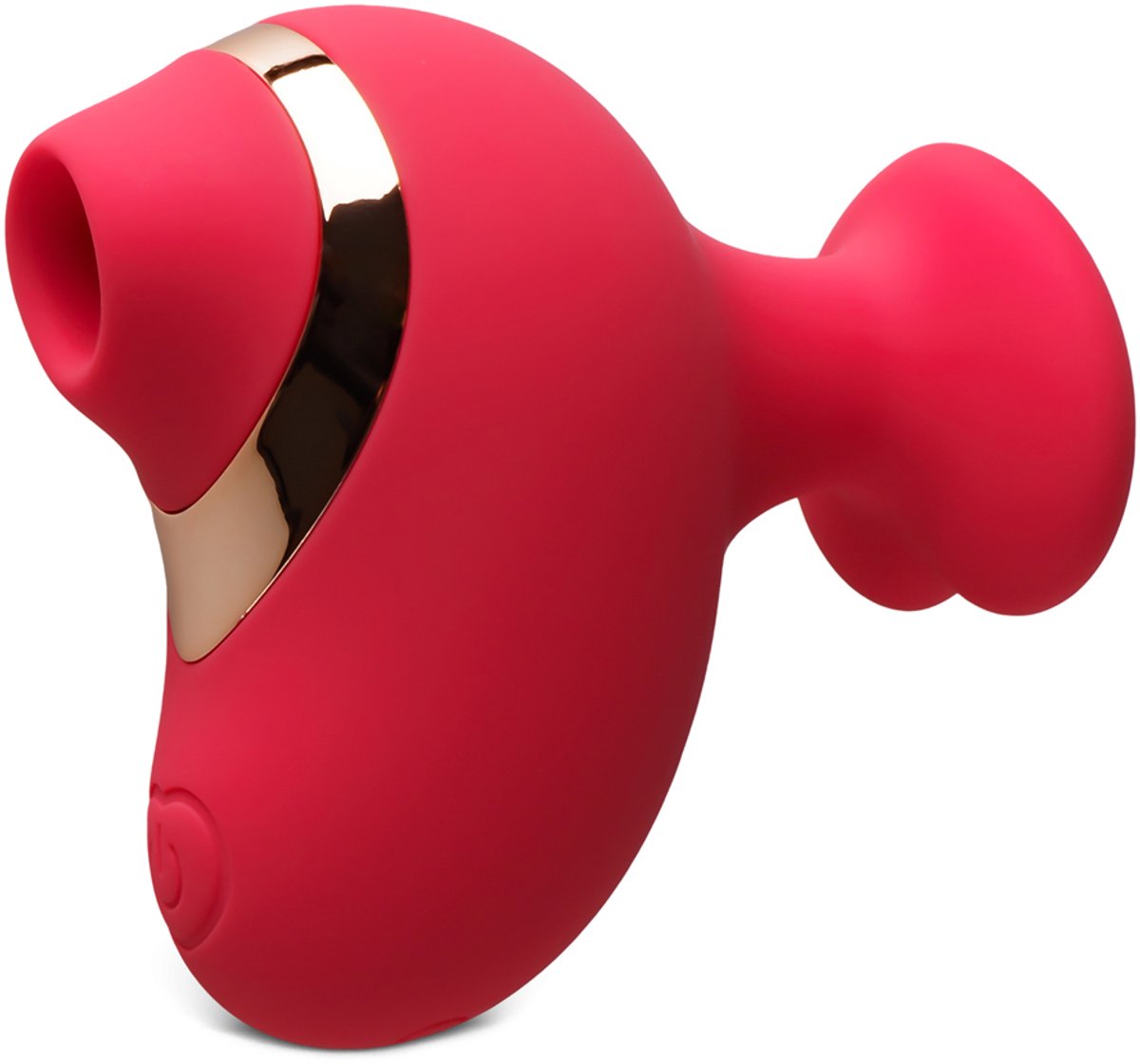 Luxe Luchtdruk Clitorisstimulator – Rood – Met Zuigtechnologie & Fluweelzachte Siliconen – Oplaadbaar & Waterproof
