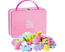 Plus-Plus BIG Speelgoedkoffer pastel 70 delige bouwset - 3275 - Reiskoffer - Constructiespeelgoed - Set met bouwstenen - Vanaf 1 jaar
