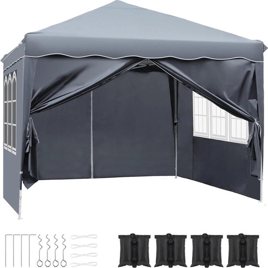 Daromigo Paviljoen, tuinpaviljoen, 3 x 3 m, waterdicht, partytent met