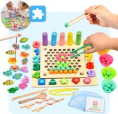 Mauzek® Montessori Bord – Montessori speelgoed – Cijfers, Balletjes, Vormen & Visspel - Magneet spel – Houten speelgoed – Sensorisch – Sorteerspel – Activiteitenbord – Peuter Speelgoed – Jongens – Meisjes – Kind – 3 jaar – 4 jaar – 5 jaar – 6 jaar