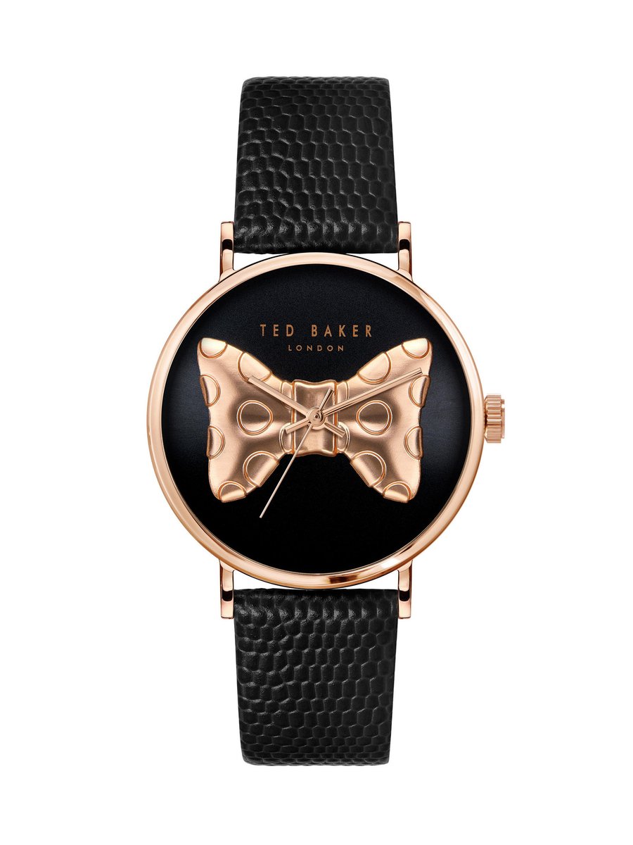 Ted Baker Phylipa Iconic Tb Iconic Kwarts Analoog Horloge Zwart Case: 100% Leather | Armband: 100% Cuir 37 BKPPHS301W0