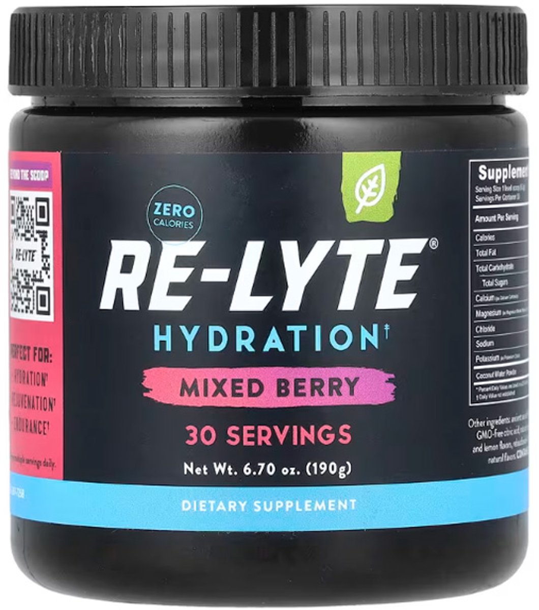 Goedkoopste Re-Lyte | Hydration Drink Mix | Mixed Berry 190g | 1 x 190 gram