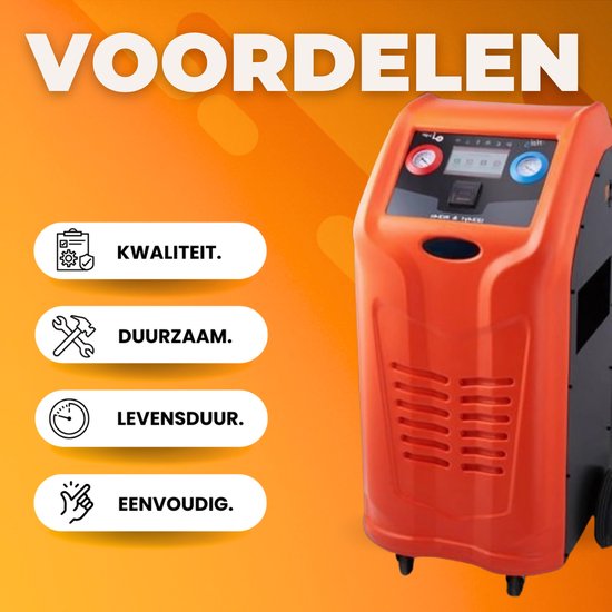 Koelmiddelterugwinningsmachine - Vacuümpomp- Compressor- 1000W - 220-240V - 0.7lbs/min - Koelmiddelpompstation Terugwinningsunit — afbeelding 2