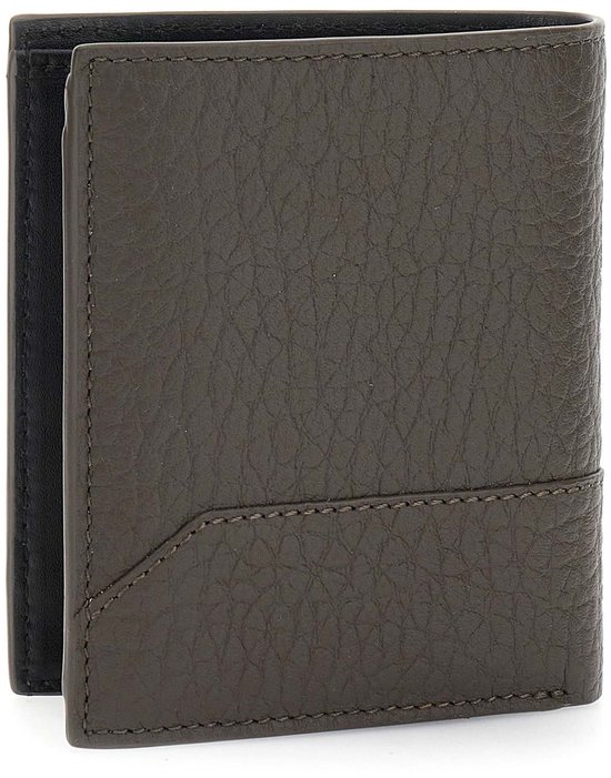 GUESS Cuir Porte-monnaie Torino Bifold Wallet Dark Brown Marron foncé