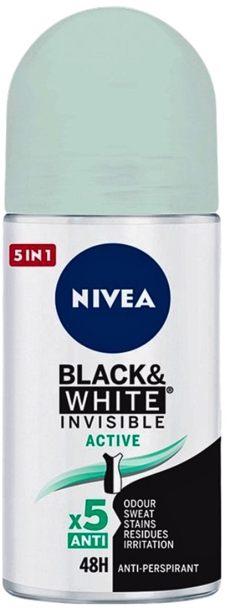 NIVEA deo roll-on Invisible Black&White Original 50 ml