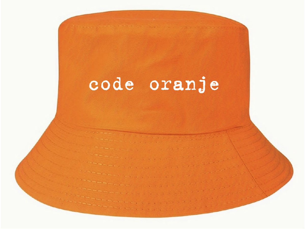 Buckethat oranje - Code oranje - soBAD. - Koningsdag - Unisex - Oranje - Voetbal - Nederland