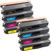 Print-Equipment Toner cartridge / Alternatief  8 toner spaarset TN-325BK,C,M,Y  TN-320BK,C,M,Y | Brother DCP-9055DN/ DCP-9270CDN/ HL-4140CN/ HL-4150CDN