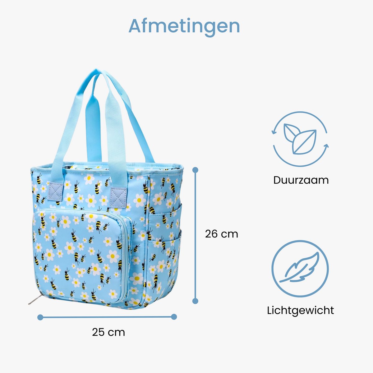 Opbergtas Breien & Haken - Voor Garen, Naalden & Accessoires - Breitas - Haaktas - Hobbytas - Handwerktas — afbeelding 4