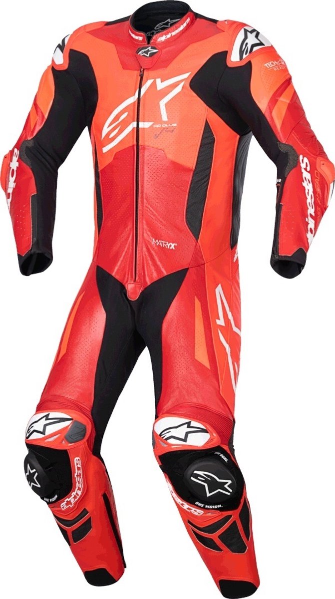 GP Plus V4 Sprint Fluo Rood Mid Rood Wit 1-Delig Motorpak - Racepak