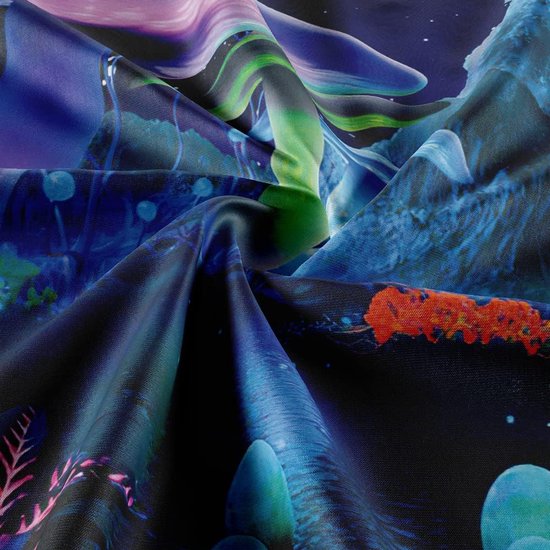Ulticool - Psychedelic Mushroom Heaven - Tapisserie - 200x150 cm - Groot tapisserie - Affiche