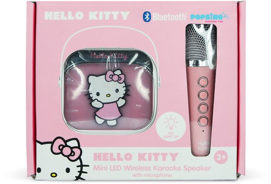 Hello Kitty - karaoke set voor kinderen - draadloze microfoon en speaker - met lichteffecten - stemvervorming — afbeelding 2