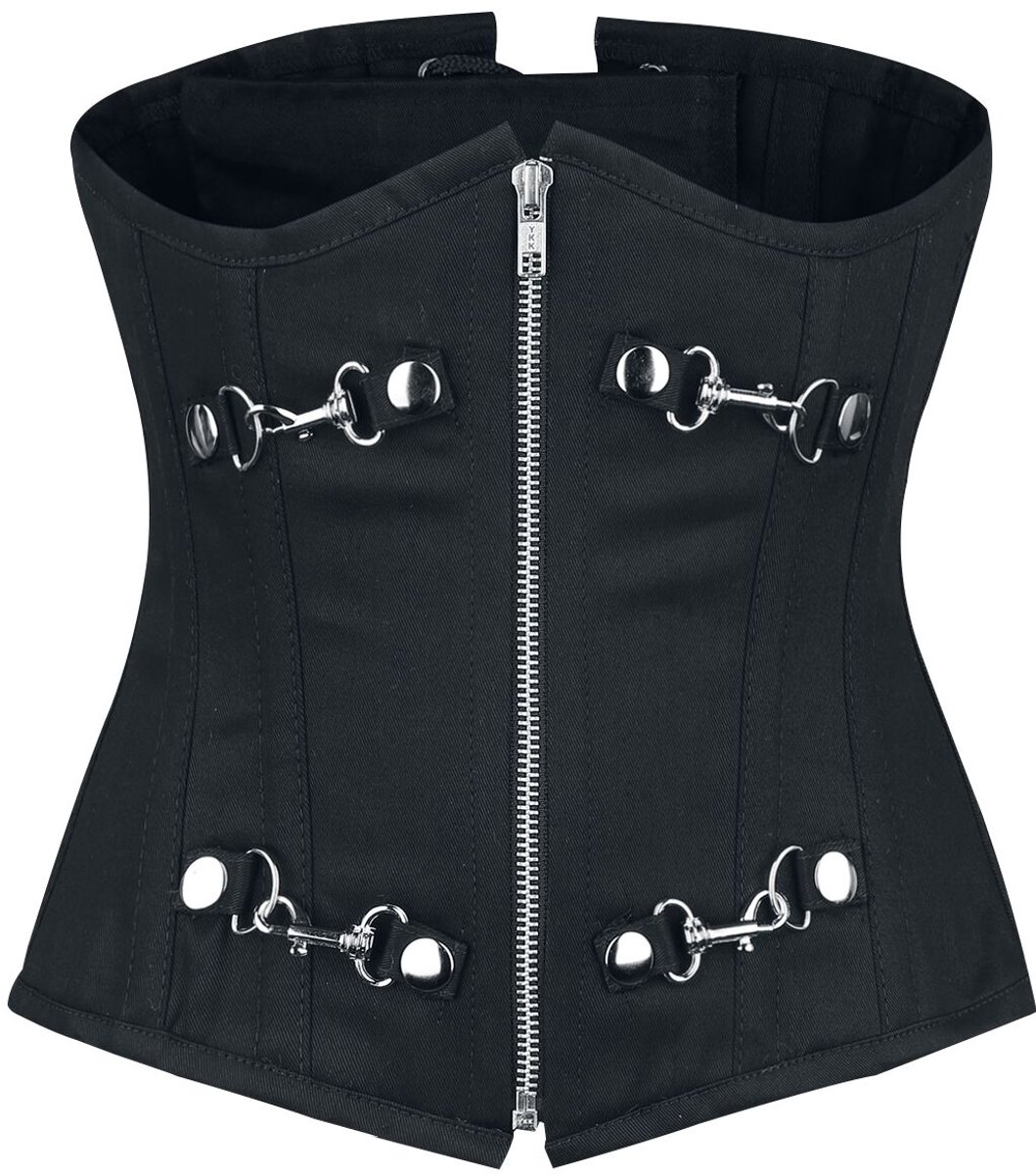 Goedkoopste Burleska Alternate Onderborstkorset zwart XL Katoen Dames - Gothic