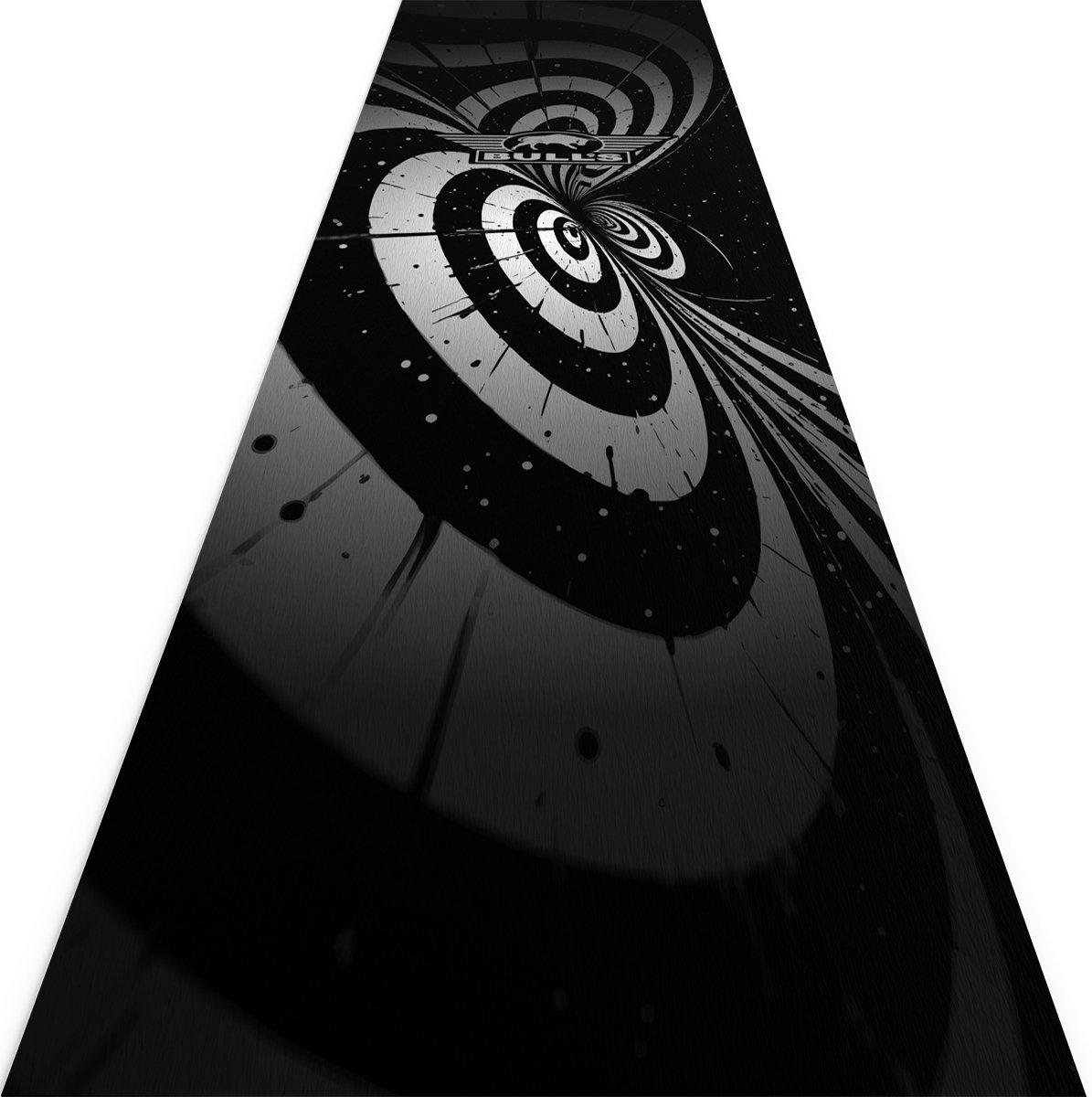 Bull's Illusion Carpet Dartmat - 241x55 cm - Zwart/Wit - Werplijn