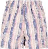Pantalon court Ydence Andrea Hss2504 1113 Denim Blue/rose à rayures pour femme, taille S