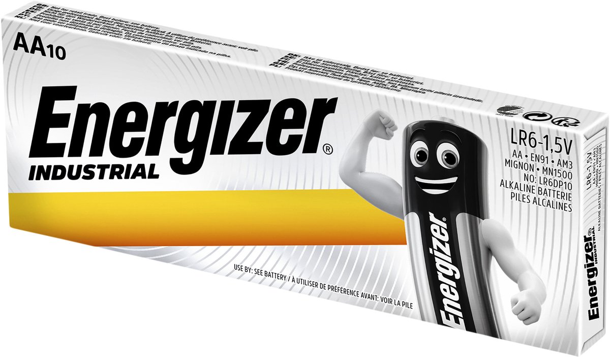 Energizer niet-oplaadbare batterijen Batterij Energizer Industrial AA/Doos 10