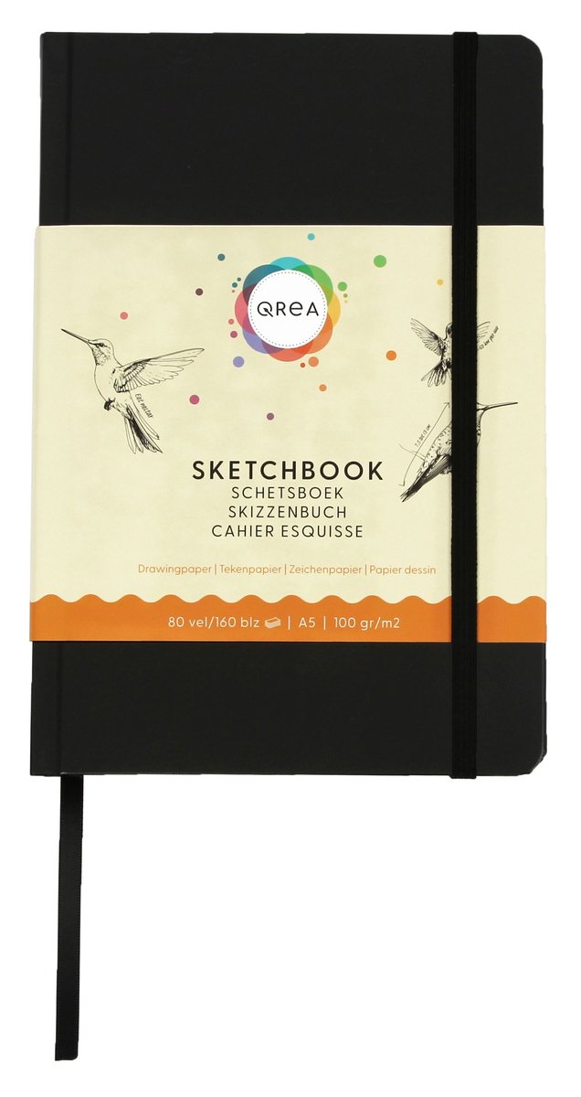 Tekenboek qrea a5 100gr 80vel | 20 stuks