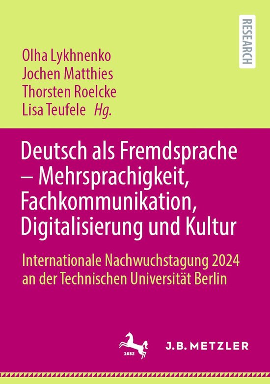 J.B. Metzler Humanities (German Language) - Deutsch als Frem ... - cover