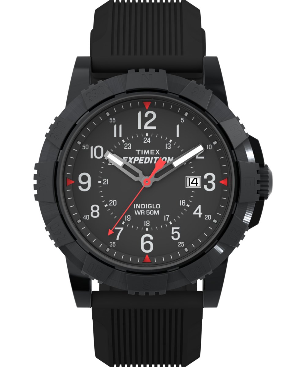 Timex Expedition North Ridge TW4B32000 Horloge - Siliconen - Zwart - Ø 45 mm