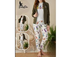 Comfortabele Pyjama Set - Deep Green, L