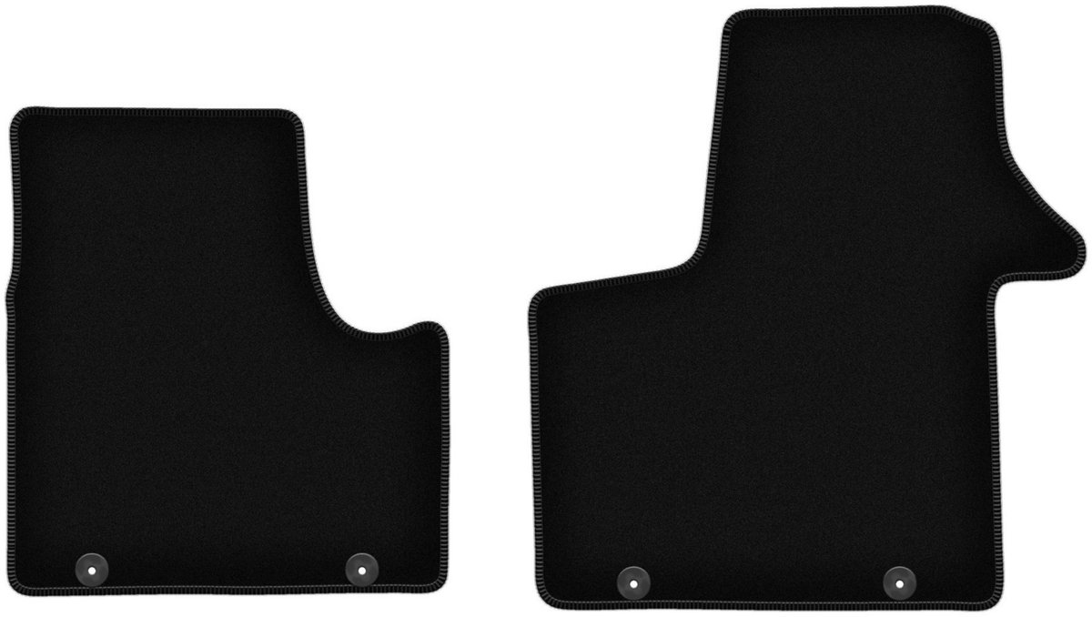 BASIC zwarte veloursmatten voor: Renault Trafic III bestelbus (2014-)