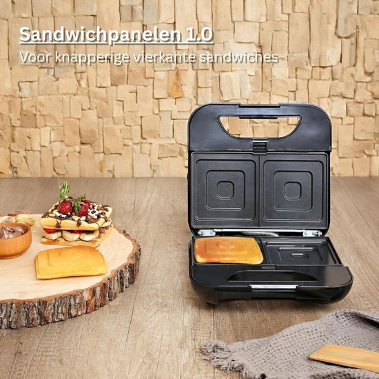 CLGP® Wafelijzer met Verwisselbare Platen - Tosti Apparaat - Contact Grill — afbeelding 5